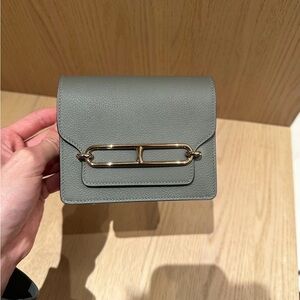 Hermes Roulis slim wallet Gris Meyer
